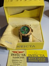 Invicta Men's 48mm PRO DIVER SCUBA series Chronograph GREEN DIAL Green dial