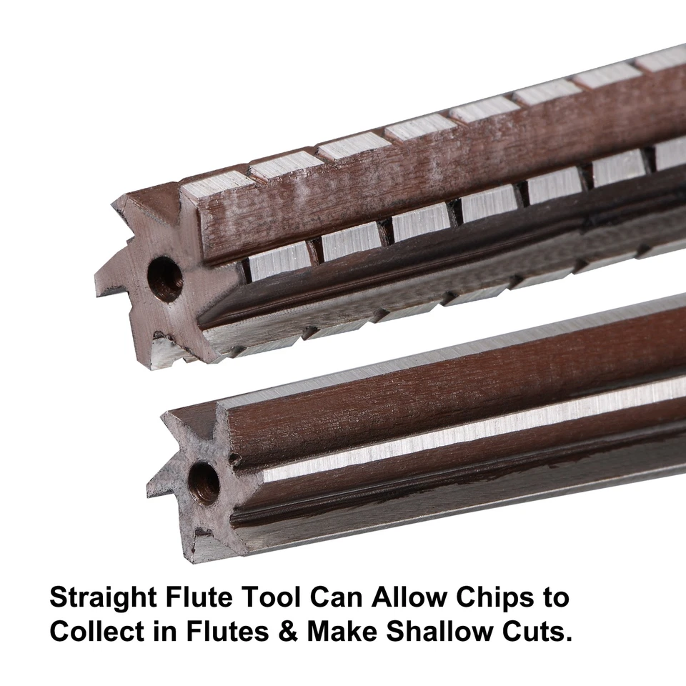 Juego de escariador cónico MT2 Morse acabado grueso herramienta de aleación H8 acero 6 flautas 2 juegos Foto 3 de 4