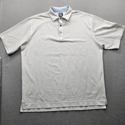 FootJoy Mens Size Extra Extra Large White Short Sleeve Polo Shirt