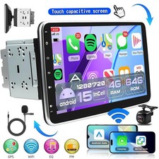 10.1'' Double 2Din Android 15 Touch Screen Car Stereo Radio GPS WiFi Carplay CAM