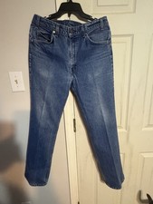 Vintage 1980's-90's Levi's 517 Orange Tab Jeans 34x30 USA Made Bootcut