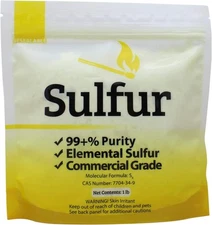 Duda Energy 1 lb Yellow Sulfur Powder Fertilizer, Commercial Grade, 1 Bag 