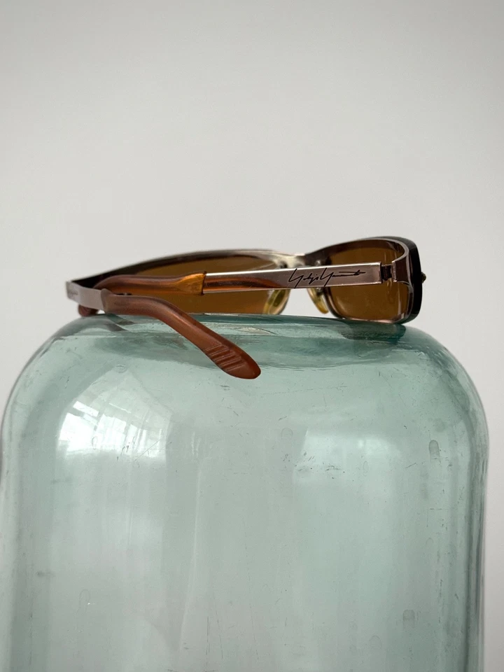 Vintage 00s Yohji Yamamoto Rimless Rectangular Sunglasses - Image 3 of 4