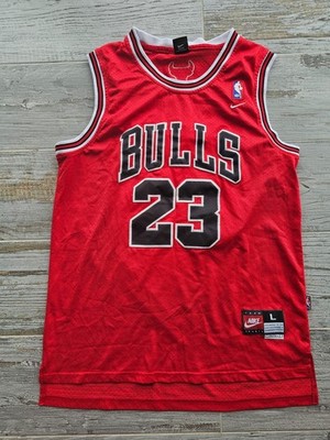 Vintage Nike Shirt NBA Chicago Bulls Michael Jordan #23 Trikot Rot   Youth L +2