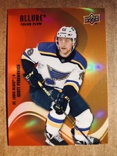 2022-23 Upper Deck Allure Hockey Color Flow Red-Orange #SF-22 Scott Perunovich