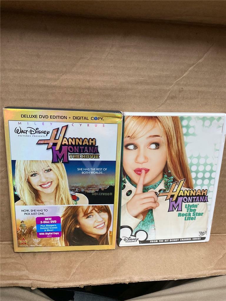 Walt Disney's Hannah Montana the Movie and Living the Rock Star Live DVDs