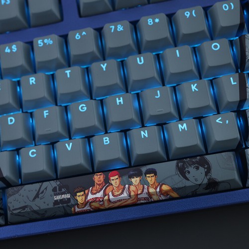 SLAM DUNK Anime Transparent Keycap Set PBT for Cherry MX Mechanical Keyboard 108 - Picture 4 of 11