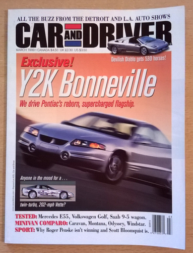 CAR AND DRIVER - 1999 NEAR COMPLETE (10th of 12) - "Collector" condition - Picture 3 of 11