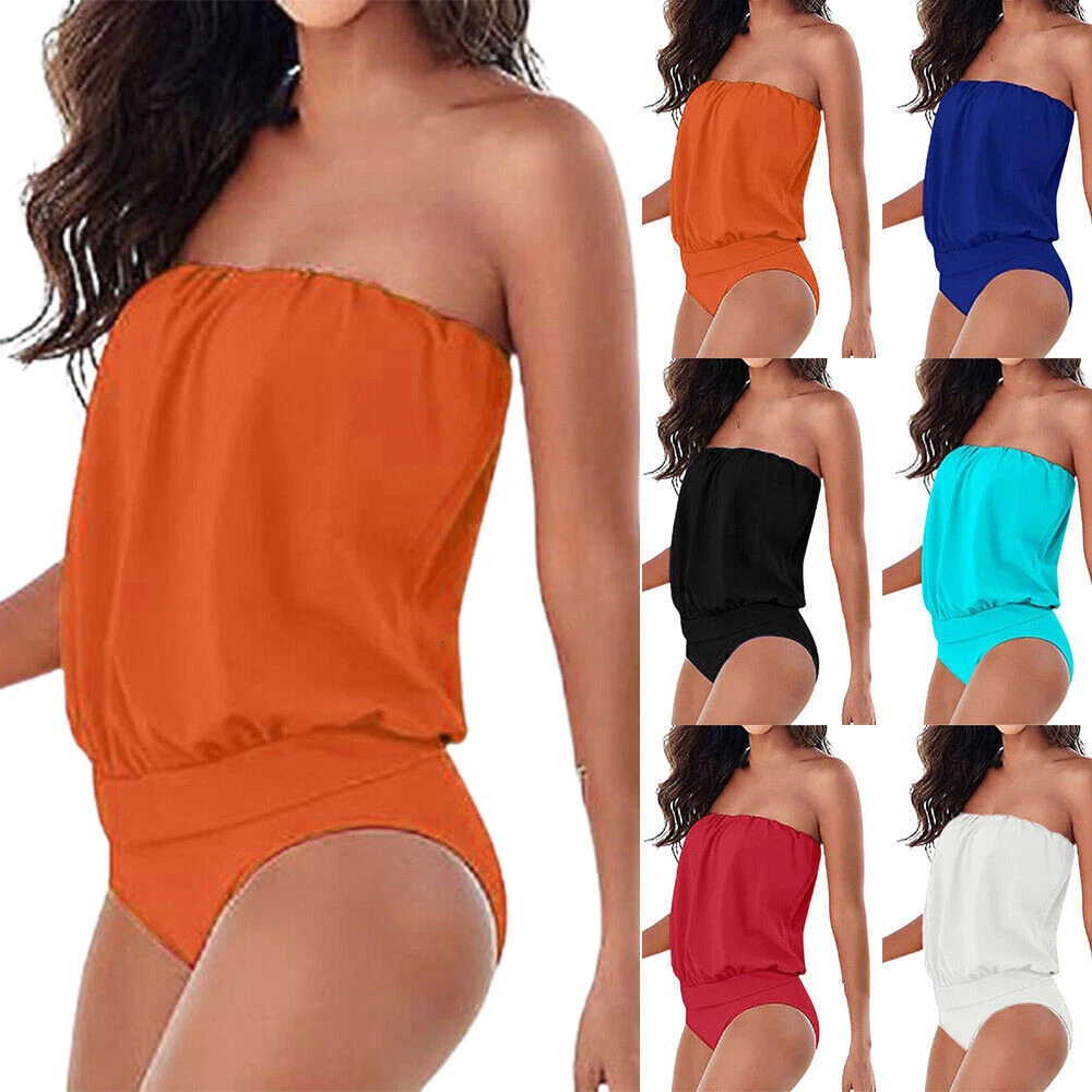 Swimming costume off shoulder sale