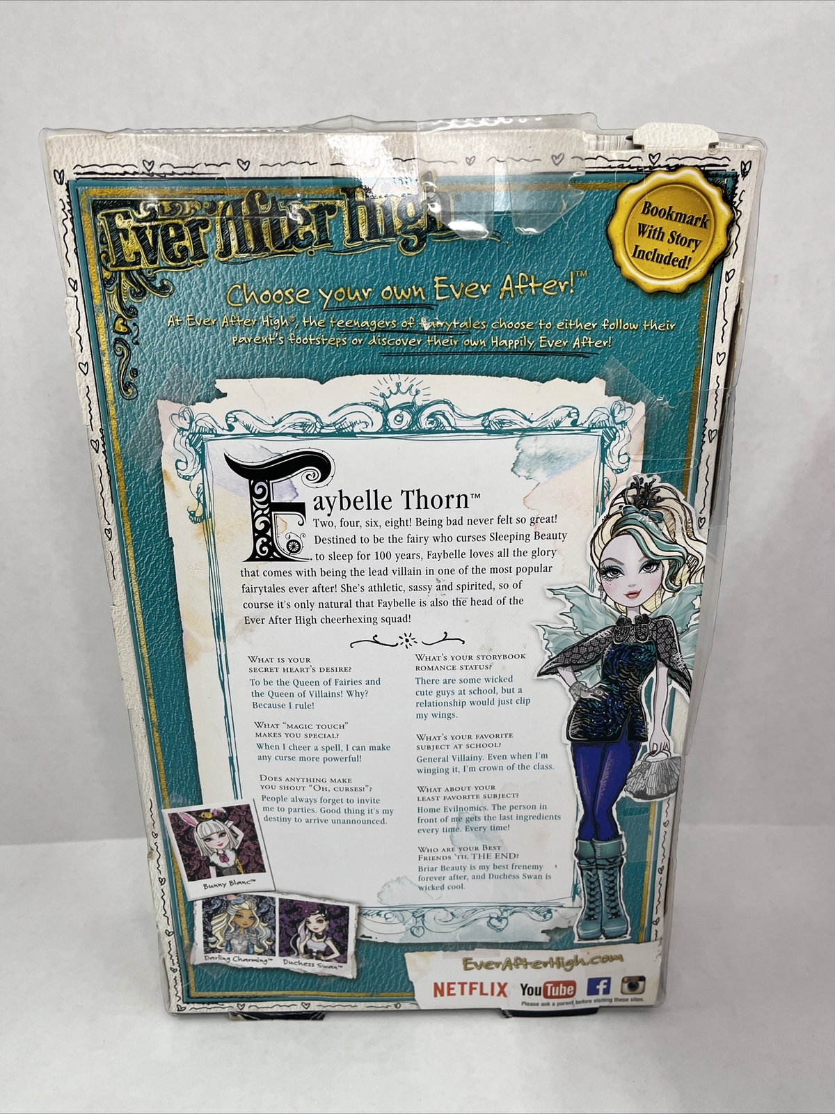 Ever After High Faybelle Thorn Doll Mattel 2014 #CDH56 NRFB