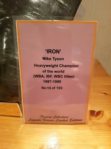 Figura Busto Mike Tyson Boxeo Prestigio Edición Limitada De 150 Leyendas Para Siempre - Imagen 10 de 10