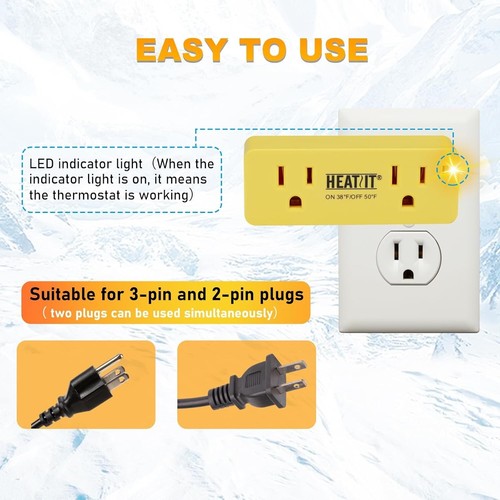 HEATIT ET-24 Freeze Thermostatically Controlled Outlet - Picture 5 of 8