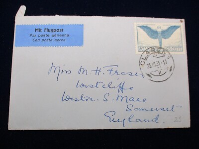 SCHWEIZ p.a. ALLEGORIA FLIGHT RP. 65 Brief ''CLARENS 25.III.31''
