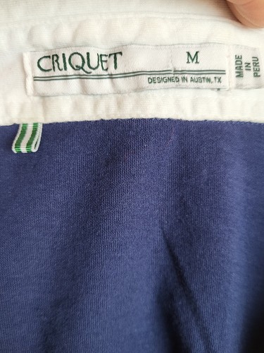 Criquet Color Block Men's Polo Shirt Size - MEDIUM - Picture 4 of 4