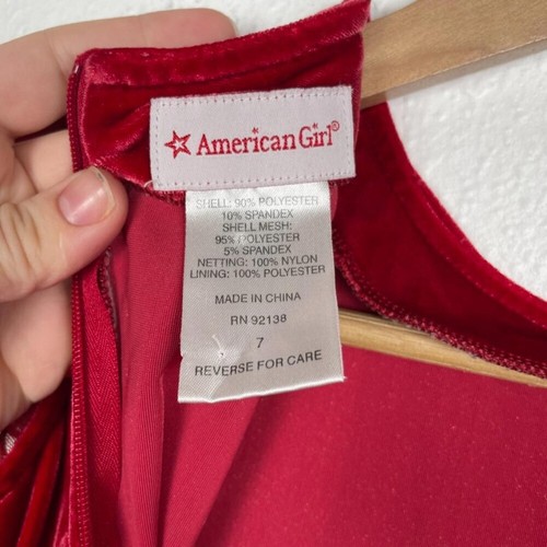 American Girl Doll 2011 Christmas Red Velvet Merry and Bright Dress Size: 7 - Picture 8 of 8