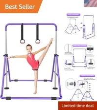 Kids' Horizontal Monkey Bar with Adjustable Height - Perfect for Home Use