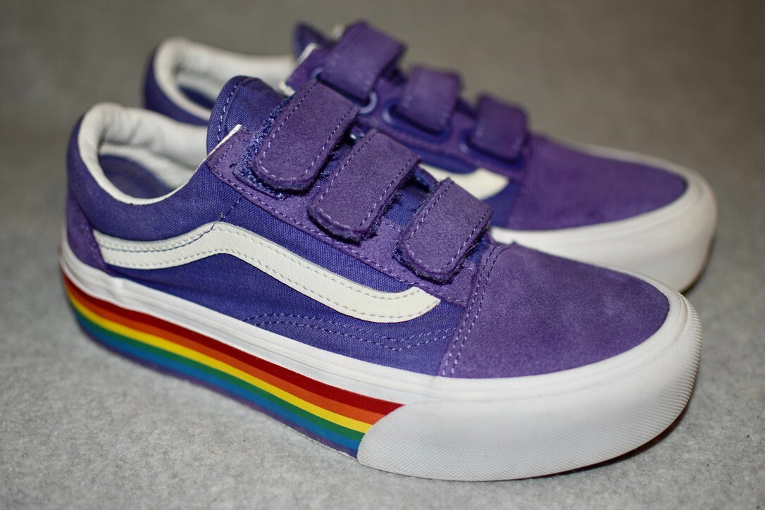 Vans V Platform Shoes Vans Old Skool V Rainbow Platform