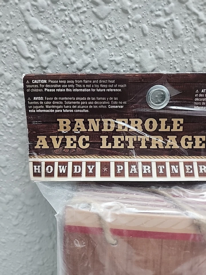 Howdy Partners ковбойский вестерн вечеринки украшения баннер 12 изделий вырезы новый - Изображение 4 из 4