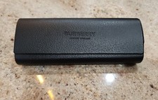 New BURBERRY Black Leather Glasses Case
