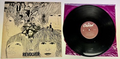 VINTAGE THE BEATLES REVOLVER VINYL RECORD ALBUM w/ COVER JACKET