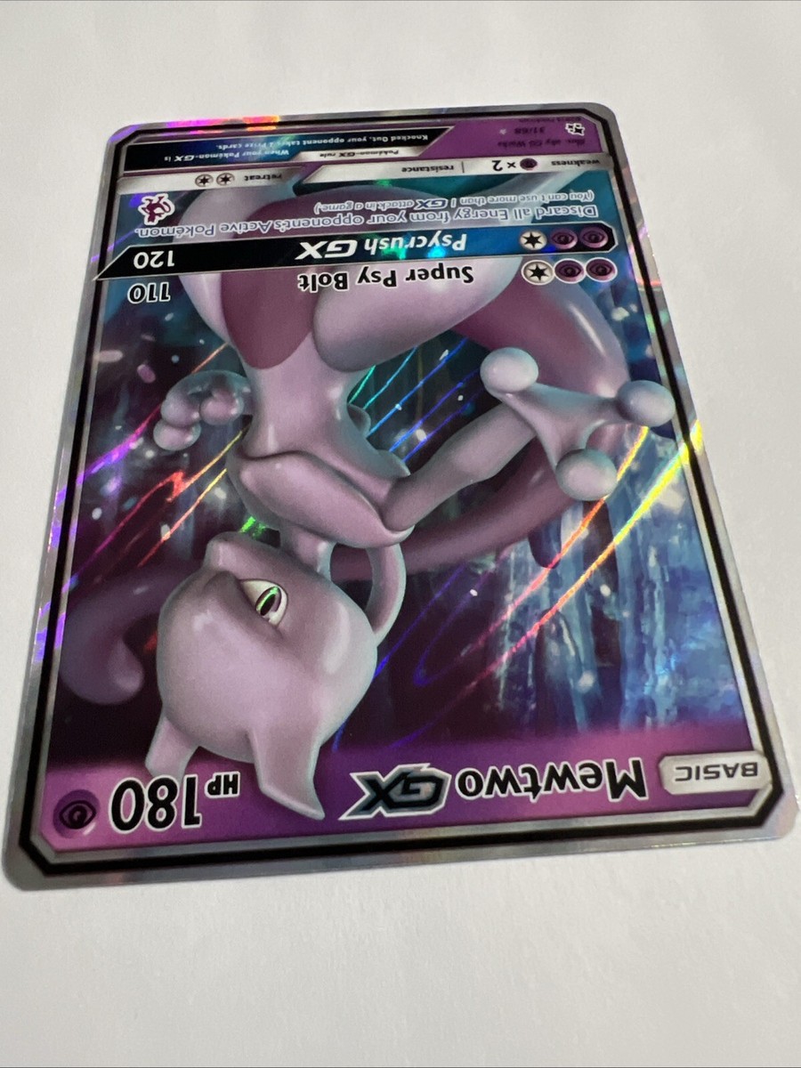 2019 Basic Pokemon Mewtwo GX 31/68 Full Art Holo Card 180 HP | eBay
