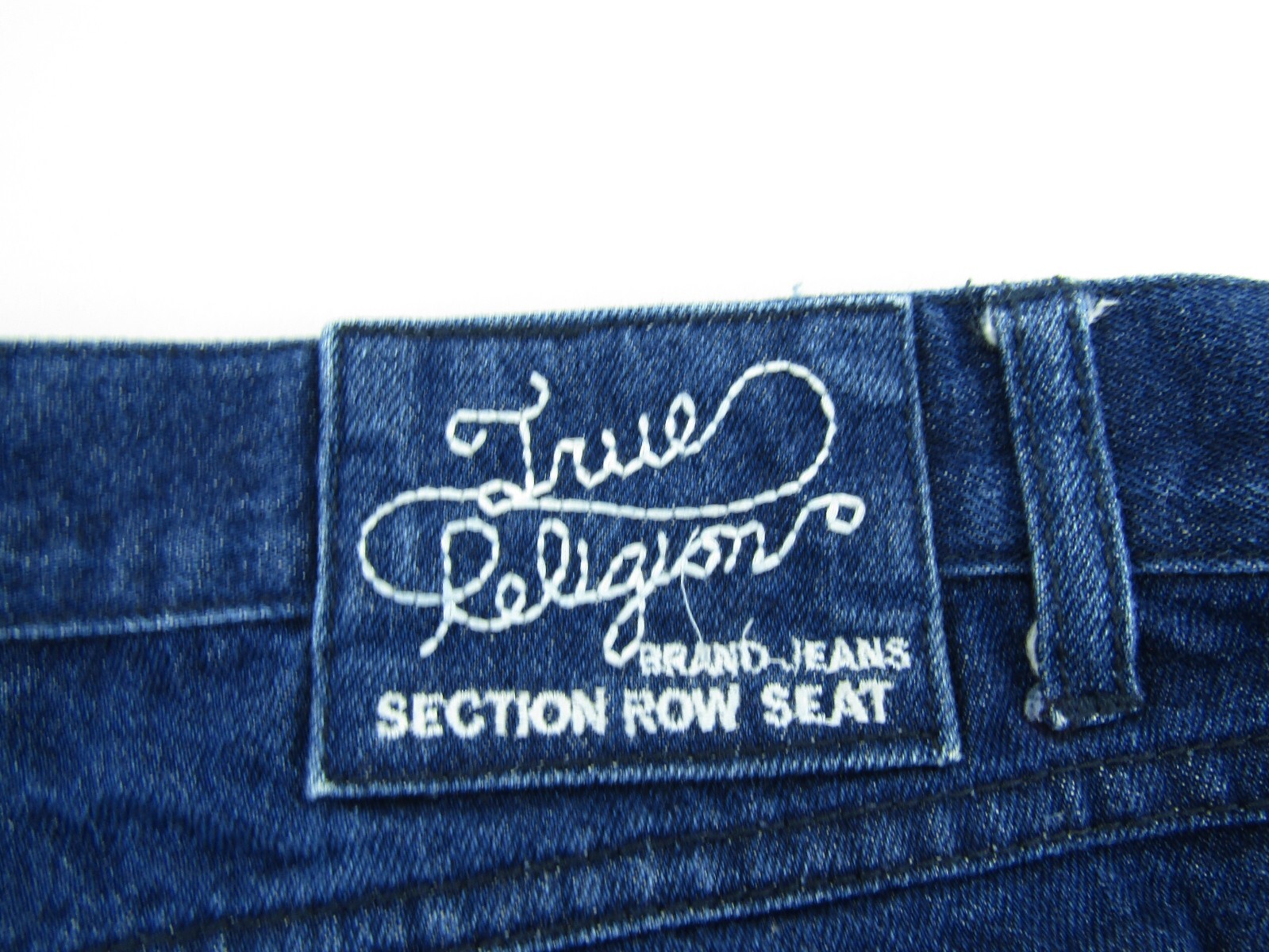 True Religion Jeans Mens Size 40 Vintage TR True Religion Club Denim Zip Button thumbnail 8