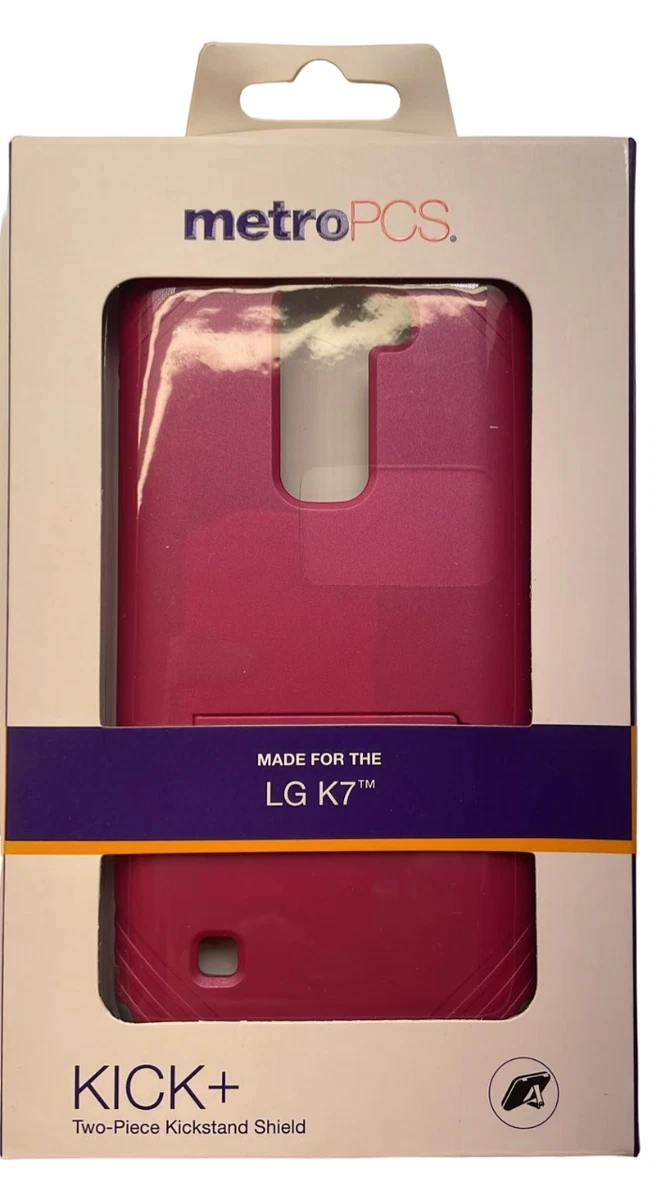 MetroPCS Kick+ Plus Series Case for LG K7, Pink/Gray | eBay