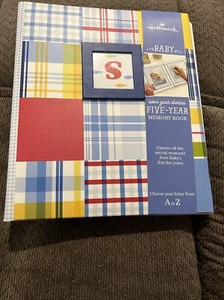 NWT Hallmark Three Ring Binder Baby Boy First Five (5) Years Memory Book
