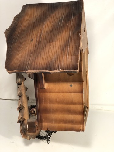 Vintage Cuckoo Clock With Musical Feature Dancers Water Wheel - Picture 10 of 12