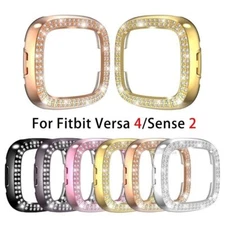 Bling Pc Watch Cover Screen Protector Frame Case For Fitbit Versa 4 /Sense 2
