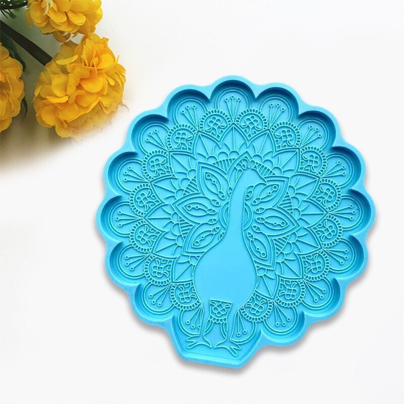 Mug Pad Tray Resin SiliconeCasting Mold Shape Crystal Mold
