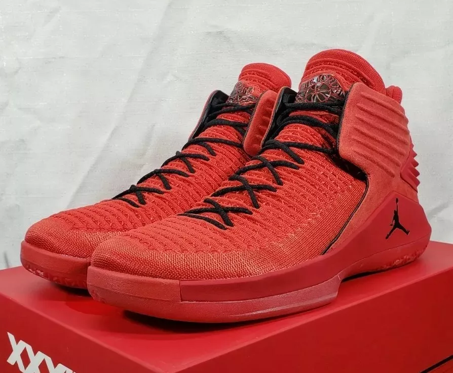 Nike Air Jordan 32 XXXII Rosso Corsa University Red/Black Men's Size 13