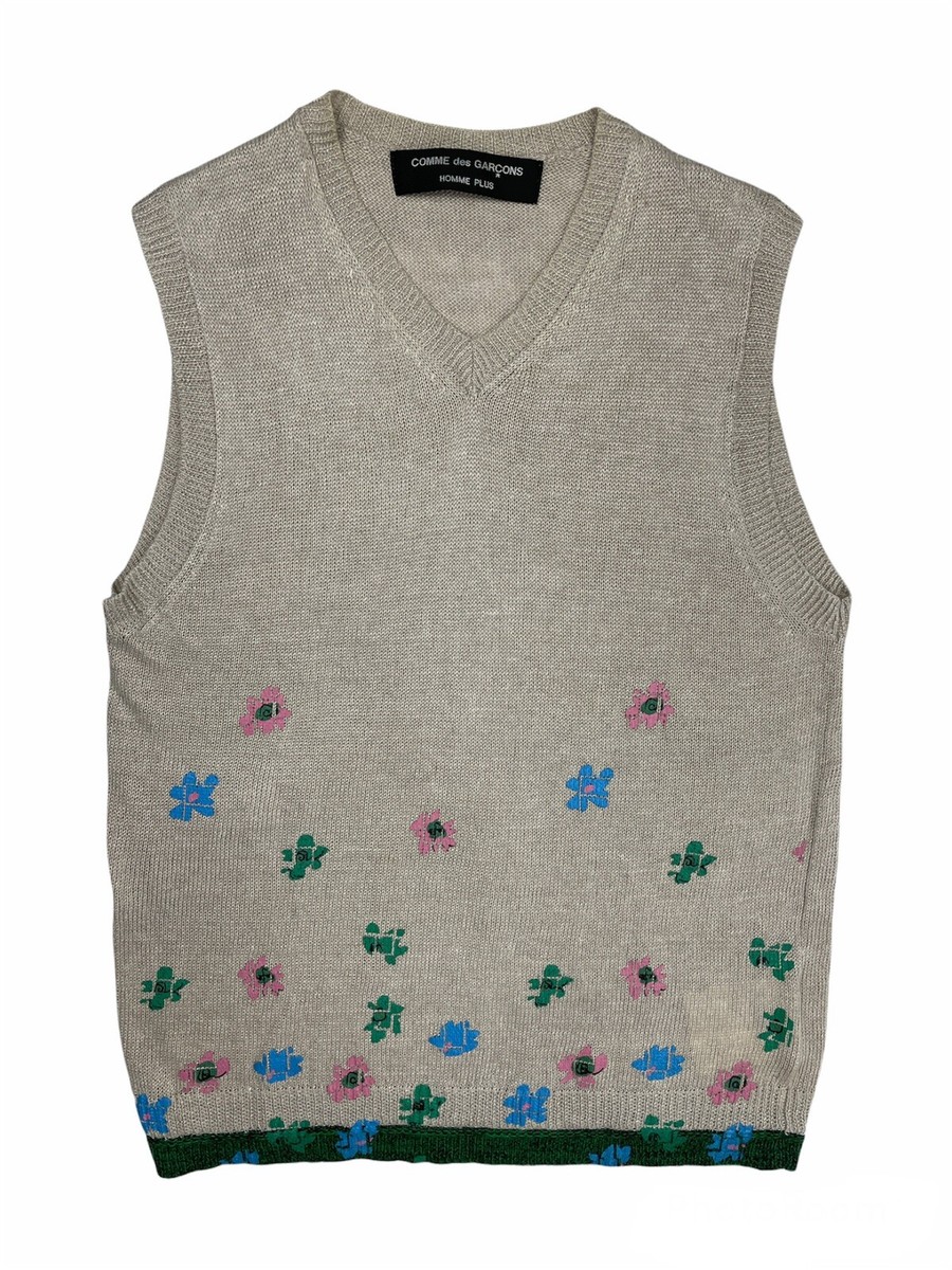Comme des Garçons Homme Plus Linen Knitted Vest - S/S 