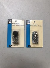 DRITZ #659-65 SILVER LARGE EYELET KIT (2 TOOLS, 12 EYELETS), 1/4" Lot Of 2