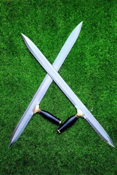 Lot of-2 Hand Forged hellboy kroenen Stainless steel Sword - Image 2 of 4