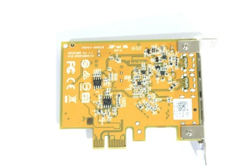 Dell USB 3.1 Gen 2 PCIe Network Adapter Card 2 Type-C 1 Display Port Input 2GT22 - Picture 2 of 4