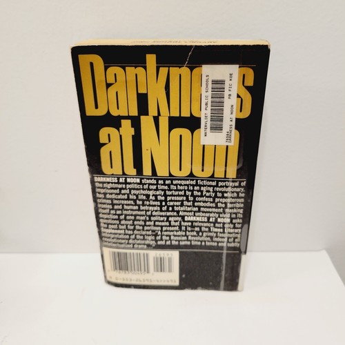 Vtg 1989 Darkness at Noon Arthur Koestler PB Library Ed Book - Picture 4 of 4