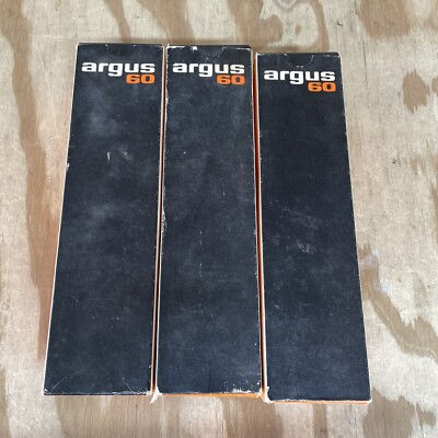 Lot of 3 Vintage Argus 60 Capacity Slide Magazine Trays