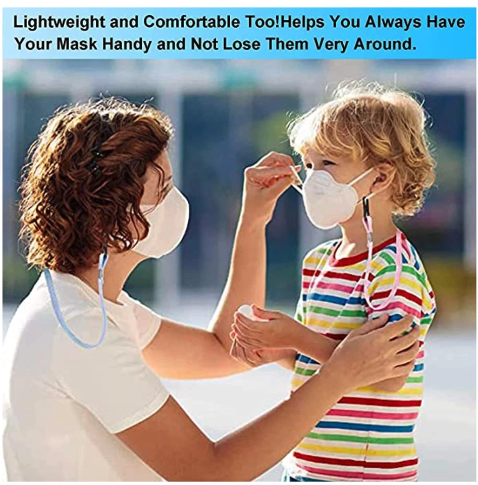 10Pcs Face Mask Lanyards,Mask Holder for Mask Lanyard with Clips - Image 4 of 4