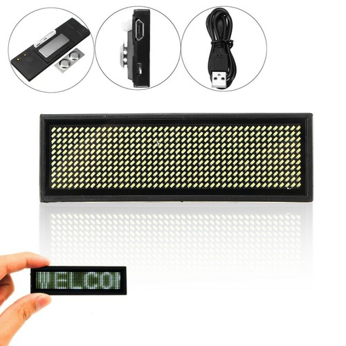 Led Name Badge LED Name Tag Scrolling Message Display Programmable LED Signs - Picture 7 of 14