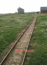 PHOTO  NARROW GAUGE RAILWAY TRACK  RUNNING ALONG HAYLING SEAFRONT  2009