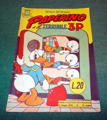 ALBI della ROSA n. 27 "Paperino e il Terribile 3 P" ed. Mondadori originale 1955 - 第 1/3 張圖片