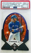 2020 Topps Chrome Ben Baller Vladimir Guerro Die-Cut Orange SP #/25 PSA 10 💎