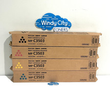 Ricoh 841813 841814 841815 841816 Toner Cartridge Full Set MP C3503 Genuine New