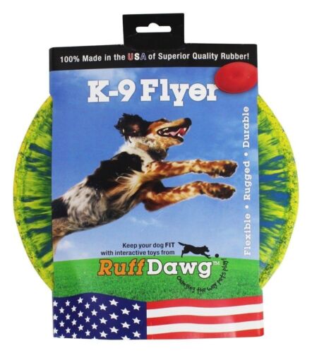 Ruff Dawg K9 Flyer Dog Toy Assorted Colors 9.5" x 9.5" x 0.2" RD80601 - Picture 1 of 3