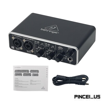 UMC202HD 2x2 24-Bit/192KHz USB Audio Interface External Sound Card w/ Mic Preamp