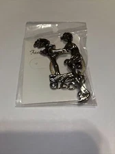 VINTAGE RISQUE NAUGHTY KEY CHAIN, MAN & WOMAN HAVING SEX, NASTY NOVELTY XXX - F