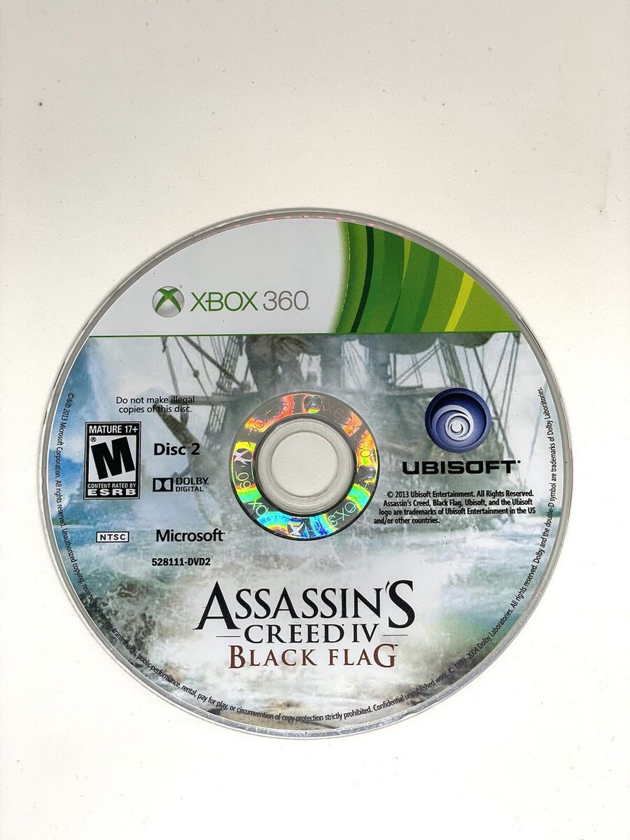 Assassin's Creed IV: Black Flag DISC 2 Xbox 360 Video Game Assassin's Creed IV: Black Flag DISC 2 Xbox 360 Video Game