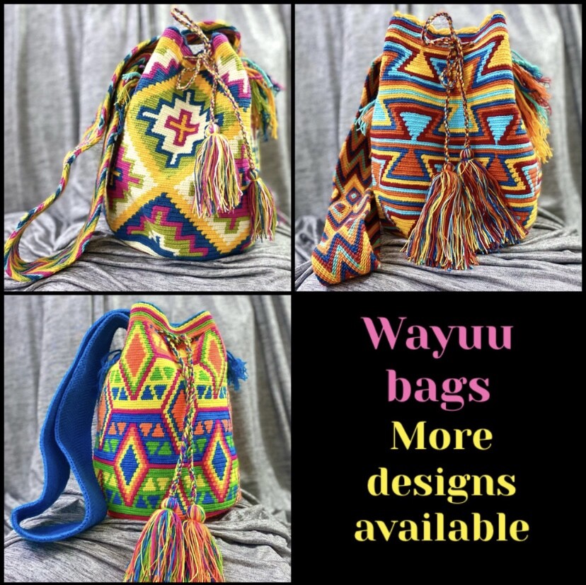 バッグ WAYUU BAG MULTICOLOR M SIZE WAYUU bag mochila for women, LARGE COLORFUL original bolsa