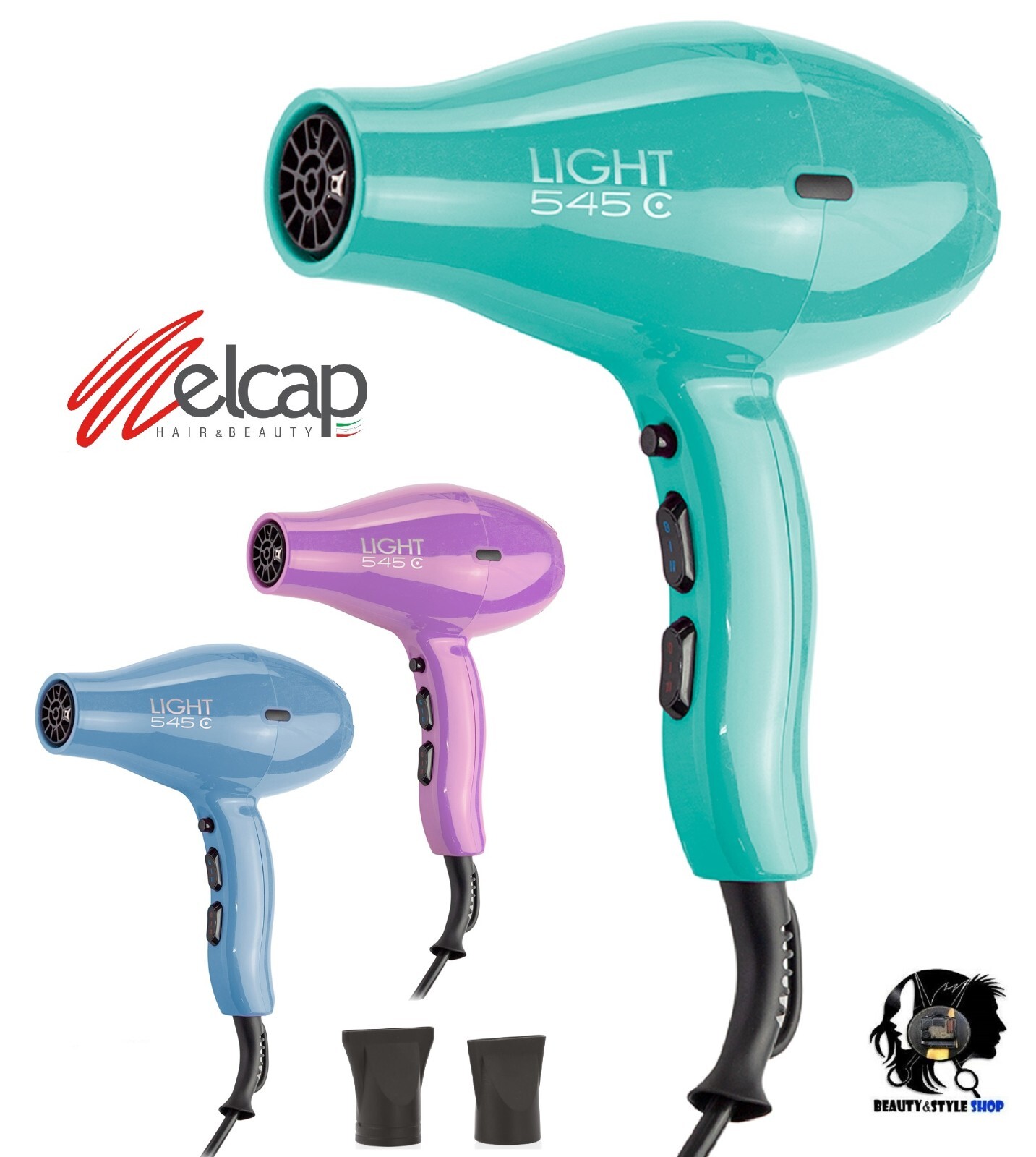 Asciugacapelli Professionale Melcap Light 545C 2100W Potente